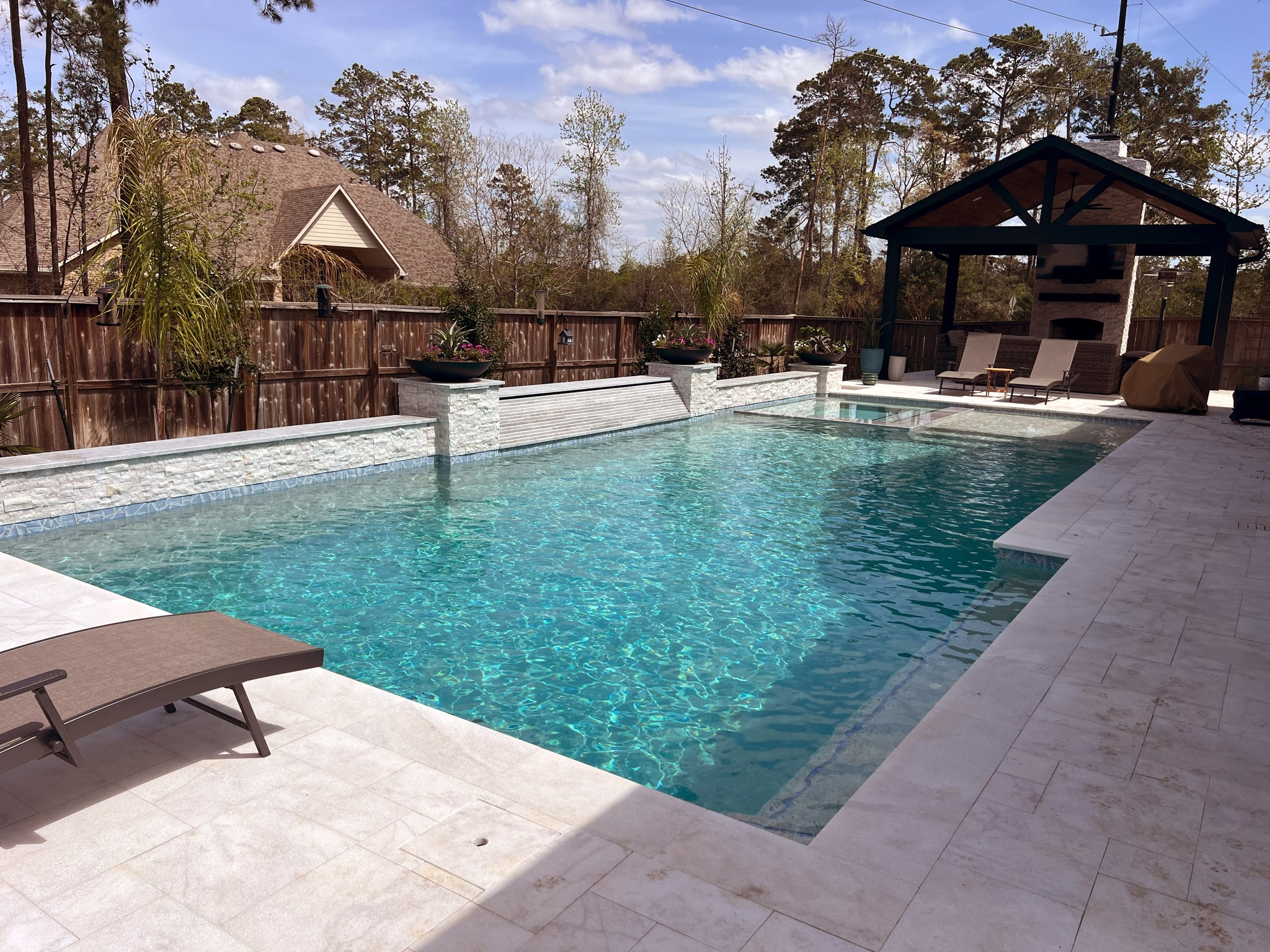 Travertine Pool Deck and Outdoor Living Travertine Pool Deck and Outdoor Living